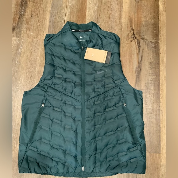Nike Other - Nike Therma-FIT Down Fill Repel AeroLoft Running Vest Teal FB7542-328 Men's SZ M
